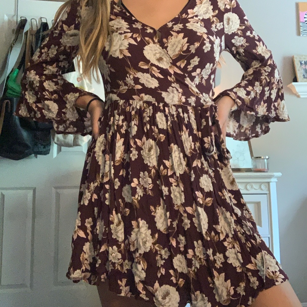 Floral Wrap Dress